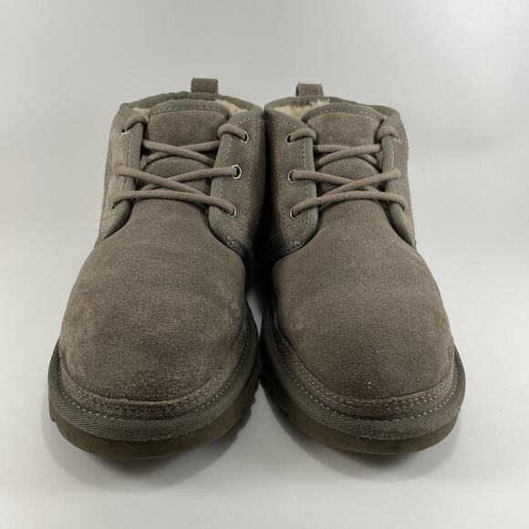 UGG Neumel Shearing Lined Chukka Boots Mens Size 6 Charcoal Light Gray - Picture 4 of 11